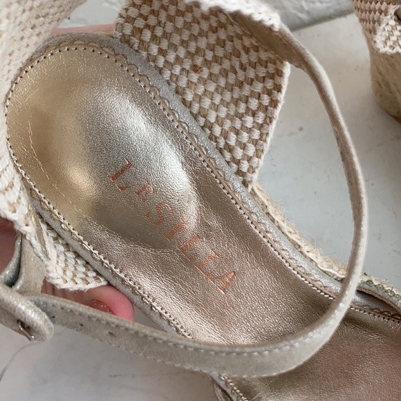 le silla Crystal espadrille peep toe wedges - Picture 8 of 13